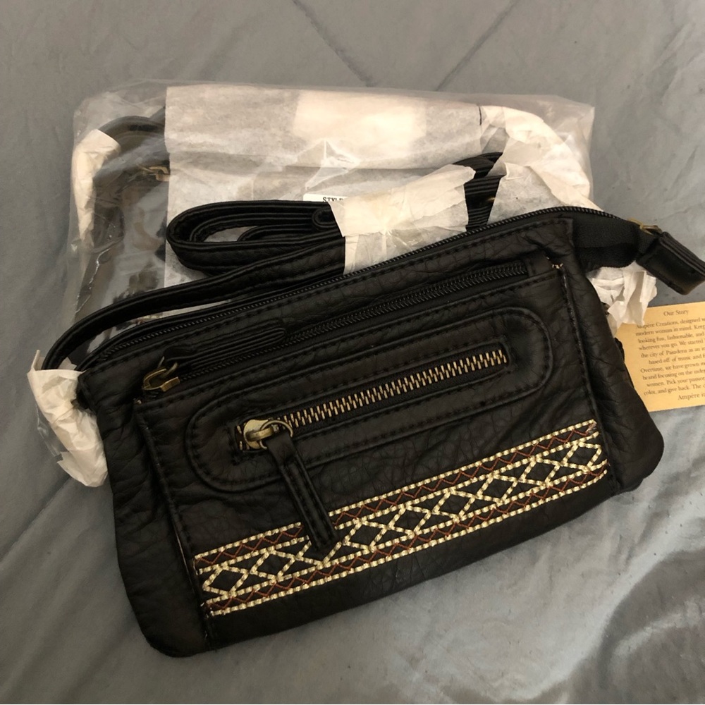 Vegan Leather Crossbody Bag